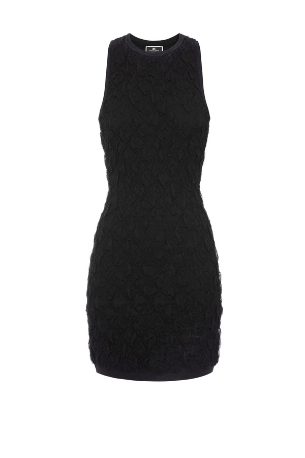 Embossed viscose mini-dress - Elisabetta Franchi® Outlet