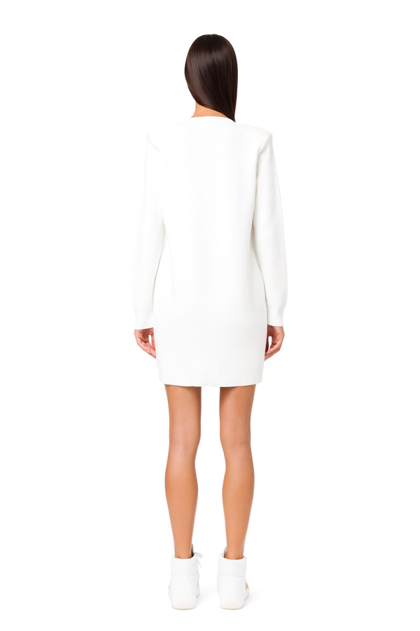 Mini-robe sac en tricot avec détail hublot - Elisabetta Franchi® Outlet