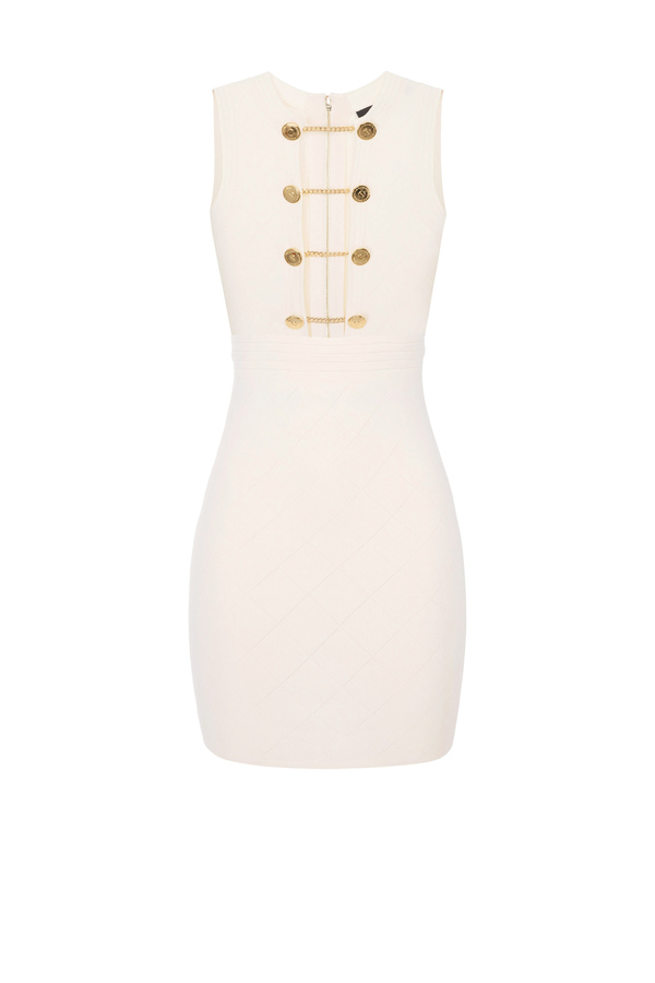 Knitted sleeveless mini dress - Elisabetta Franchi® Outlet
