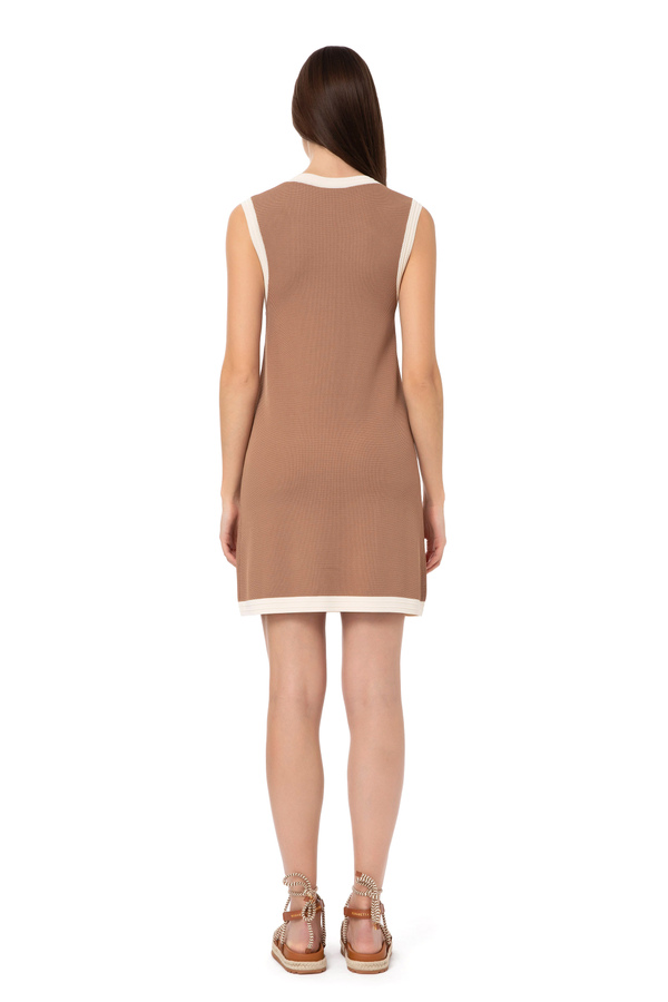 Boxy-Kleid aus Piqué - Elisabetta Franchi® Outlet