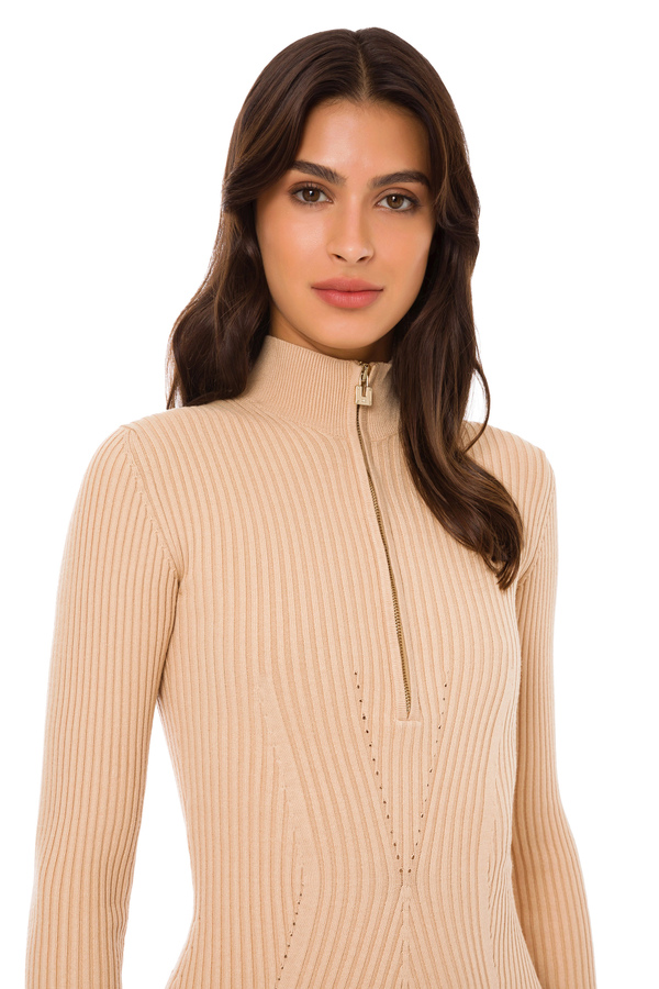 Mini dress with high collar - Elisabetta Franchi® Outlet