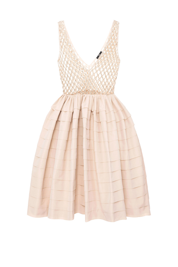 Mini-robe avec top en filet - Elisabetta Franchi® Outlet