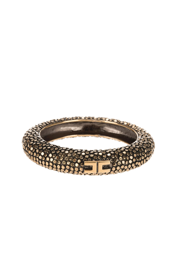 Rigid bracelet with texture - Elisabetta Franchi® Outlet