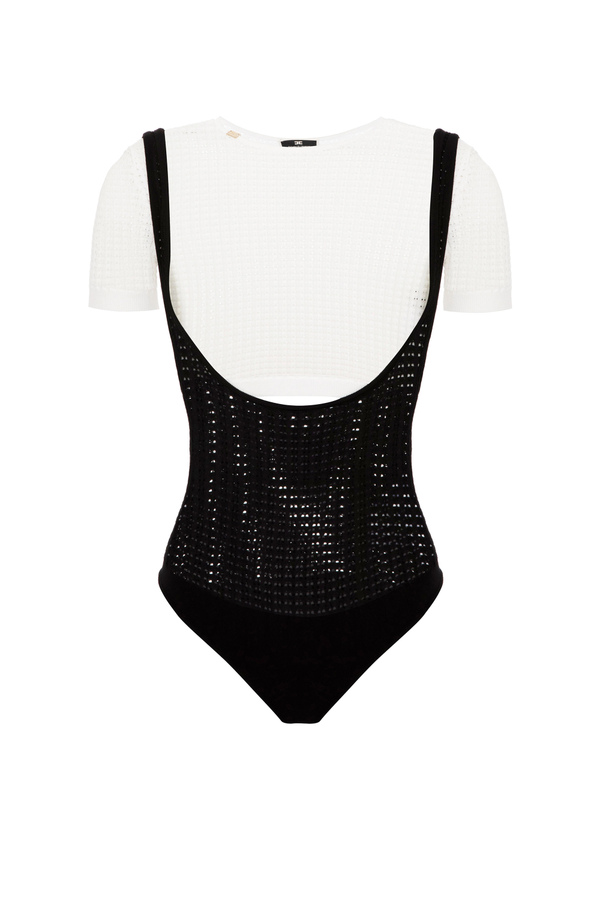 Bodysuit with short top - Elisabetta Franchi® Outlet