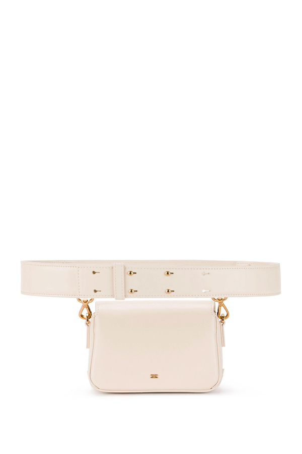 Belt bag with snap-hooks - Elisabetta Franchi® Outlet