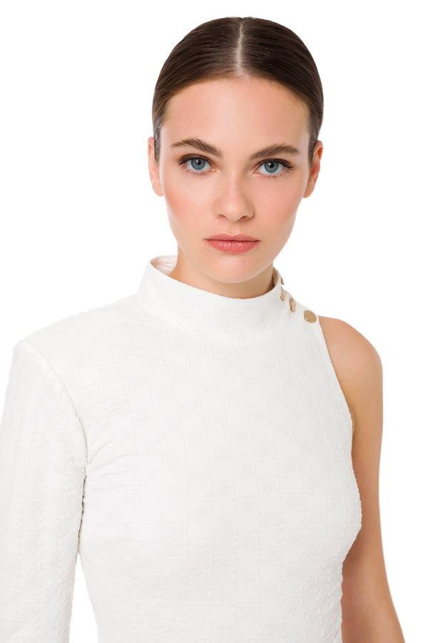 Body asymétrique à col montant - Elisabetta Franchi® Outlet