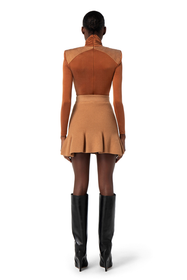 Body in jersey embossed stampa rombo - Elisabetta Franchi® Outlet