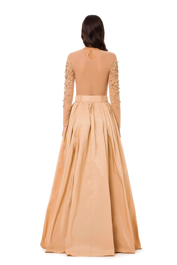 Body en tulle avec broderie - Elisabetta Franchi® Outlet