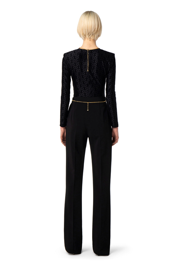 Body in lycra flock - Elisabetta Franchi® Outlet