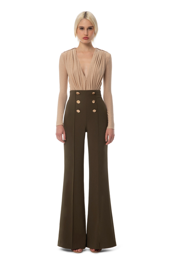 Bodysuit in lurex jersey fabric - Elisabetta Franchi® Outlet