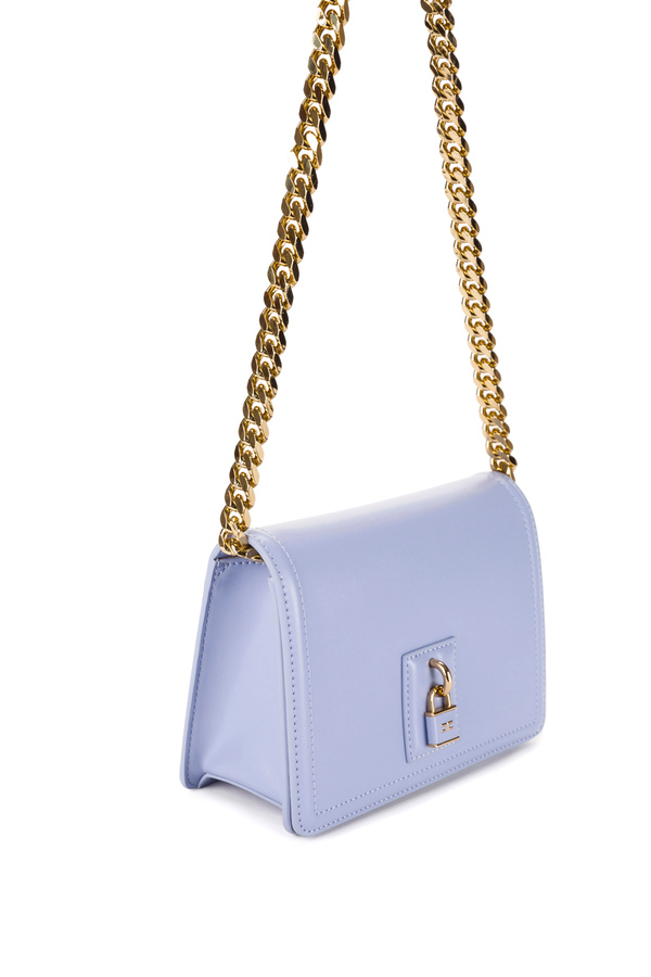 Shoulder bag with padlock pendant - Elisabetta Franchi® Outlet