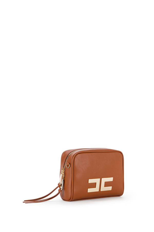 Clutch bag with Elisabetta Franchi Logo - Elisabetta Franchi® Outlet