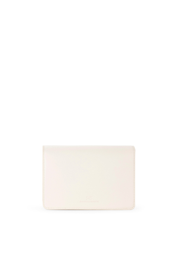 Shoulder bag with golden logoed turn-lock - Elisabetta Franchi® Outlet