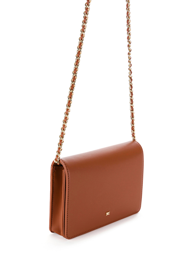 Shoulder bag with chain - Elisabetta Franchi® Outlet