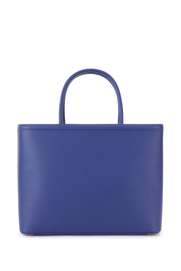 Grand sac shopping à main avec logo light gold - Elisabetta Franchi® Outlet