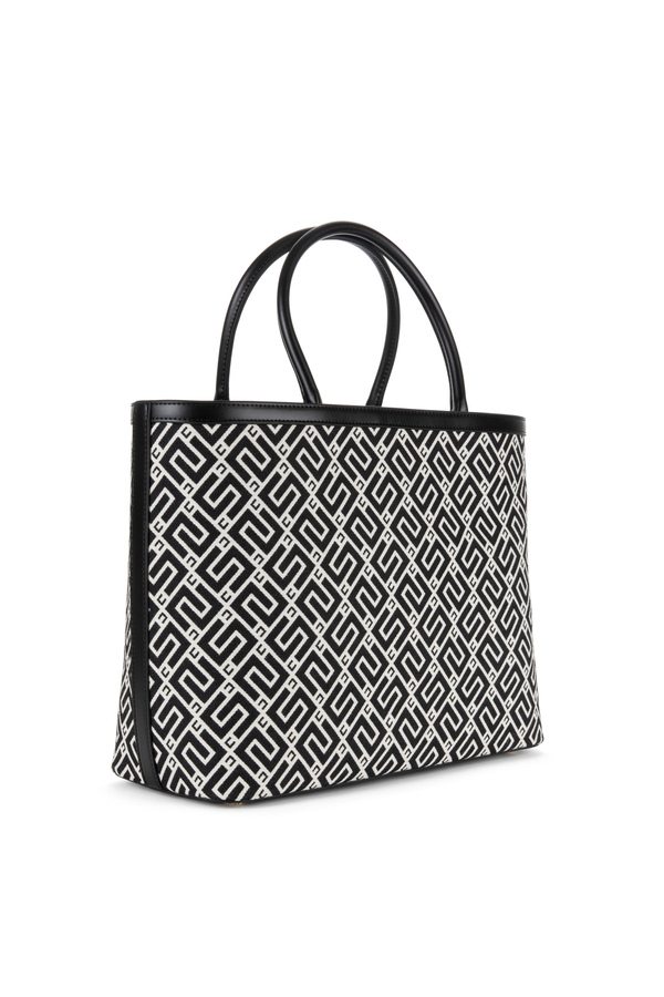 Large shopper bag with logo print - Elisabetta Franchi® Outlet