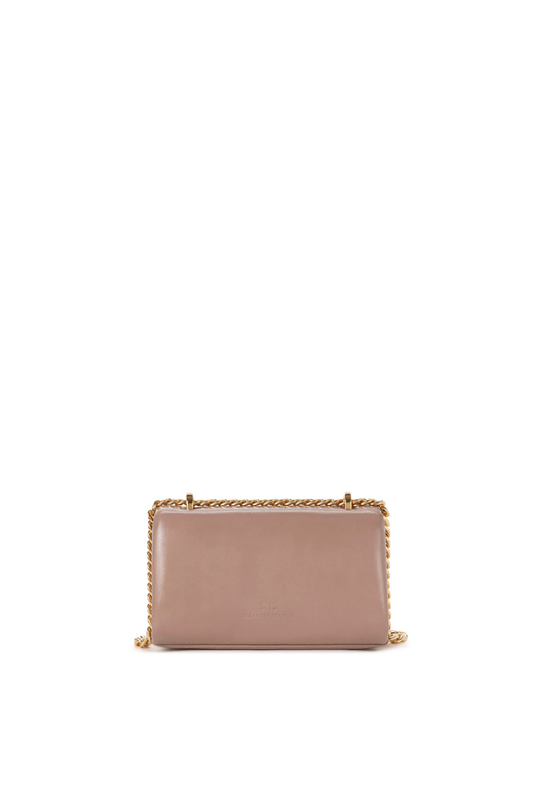 Kleine Puffertasche mit Schulterkette - Elisabetta Franchi® Outlet