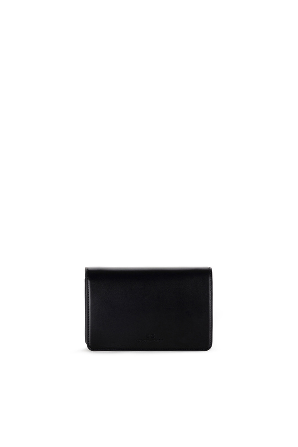 Borsa a tracolla con placca smaltata - Elisabetta Franchi® Outlet