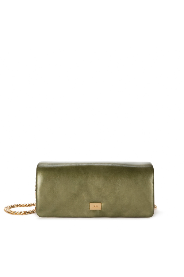 Bolso baguette puffy con correa - Elisabetta Franchi® Outlet