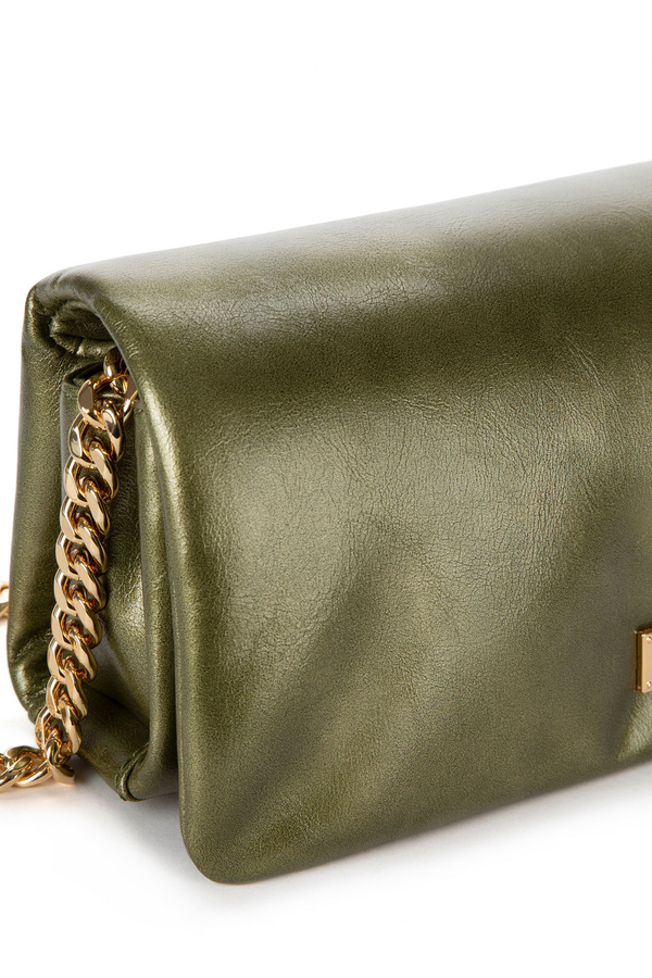 Puffy baguette bag with shoulder strap - Elisabetta Franchi® Outlet