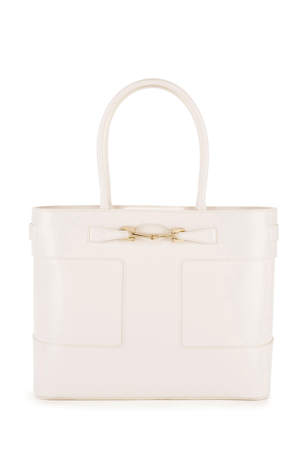 Grand sac shopper par Elisabetta Franchi avec mors light gold - Elisabetta Franchi® Outlet