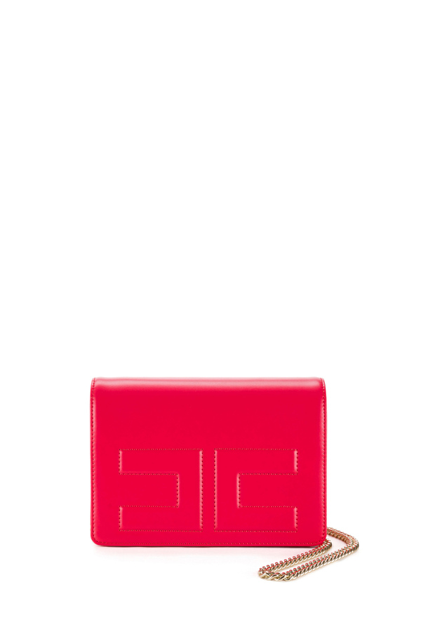 Shoulder bag with logo - Elisabetta Franchi® Outlet