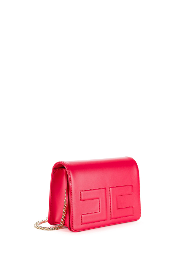 Shoulder bag with logo - Elisabetta Franchi® Outlet