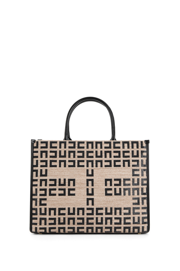 Raffia small shopper bag - Elisabetta Franchi® Outlet