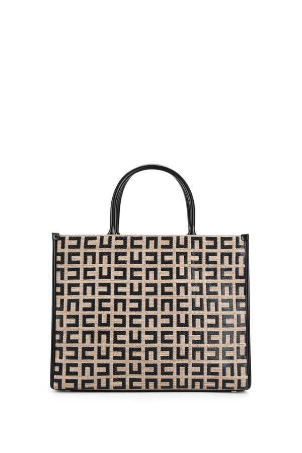 Sac shopper de taille petite en raphia - Elisabetta Franchi® Outlet