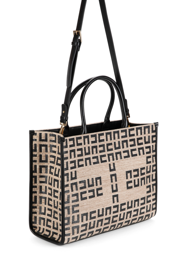 Kleiner Shopper aus Raphia - Elisabetta Franchi® Outlet