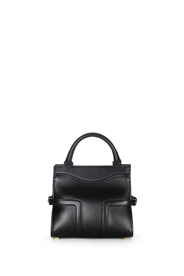 Small tote bag in semi-gloss leather - Elisabetta Franchi® Outlet