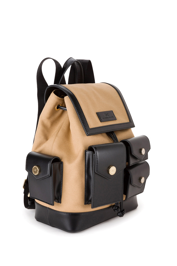 Utility backpack with contrasting details - Elisabetta Franchi® Outlet