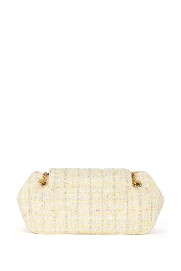 Collection Umhängetasche aus Tweedstoff - Elisabetta Franchi® Outlet