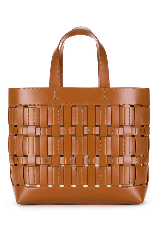 Large woven shopper bag - Elisabetta Franchi® Outlet
