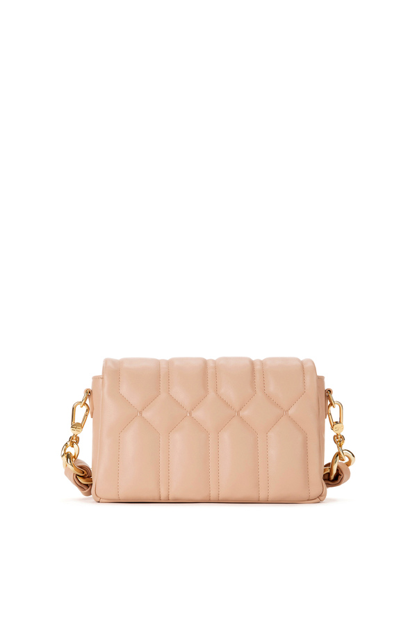 Medium puffy bag with logoed plaque - Elisabetta Franchi® Outlet