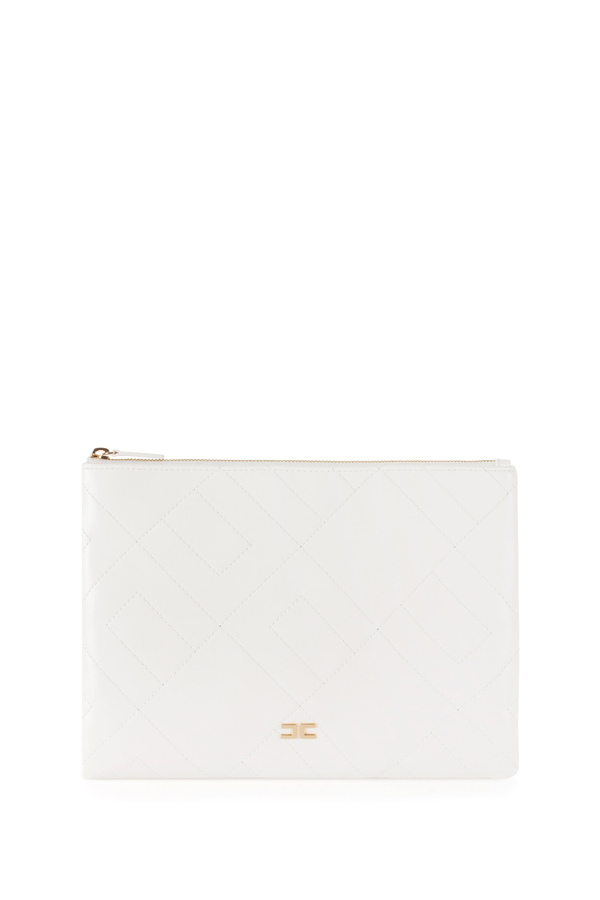 Flat envelope made of glossy synthetic material - Elisabetta Franchi® Outlet