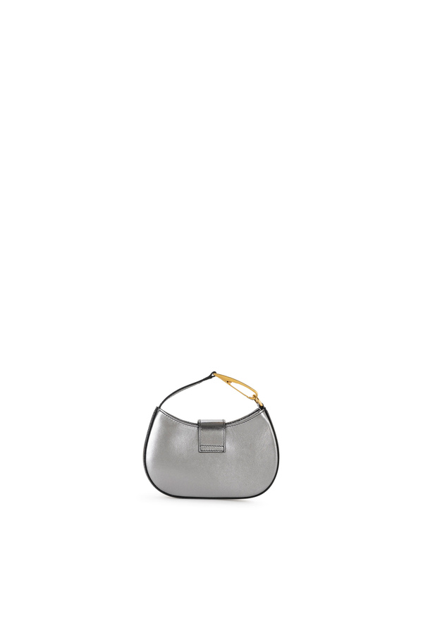 Mini hobo bag with metal logo - Elisabetta Franchi® Outlet