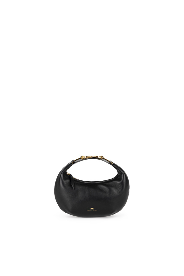Medium hobo bag with metal horsebit - Elisabetta Franchi® Outlet