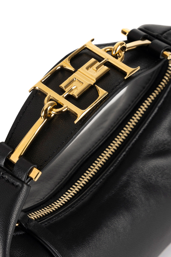 Medium hobo bag with metal horsebit - Elisabetta Franchi® Outlet