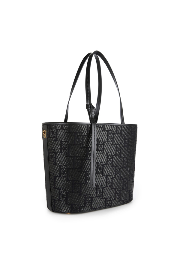 Shopper in tessuto jacquard - Elisabetta Franchi® Outlet