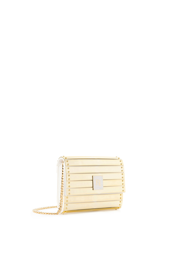 Clutch specchiata con tracolla - Elisabetta Franchi® Outlet
