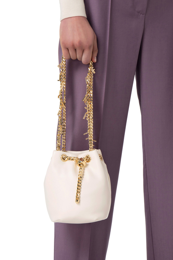 Mini-Beuteltasche mit Schulterriemen - Elisabetta Franchi® Outlet