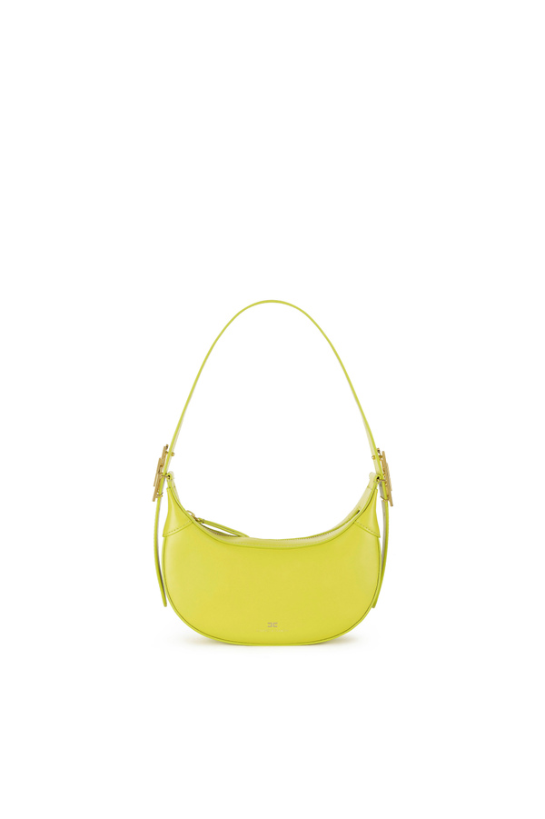 Medium hobo bag with metal buckle - Elisabetta Franchi® Outlet