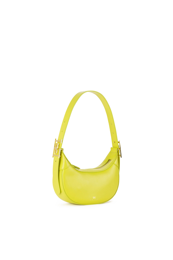 Medium hobo bag with metal buckle - Elisabetta Franchi® Outlet