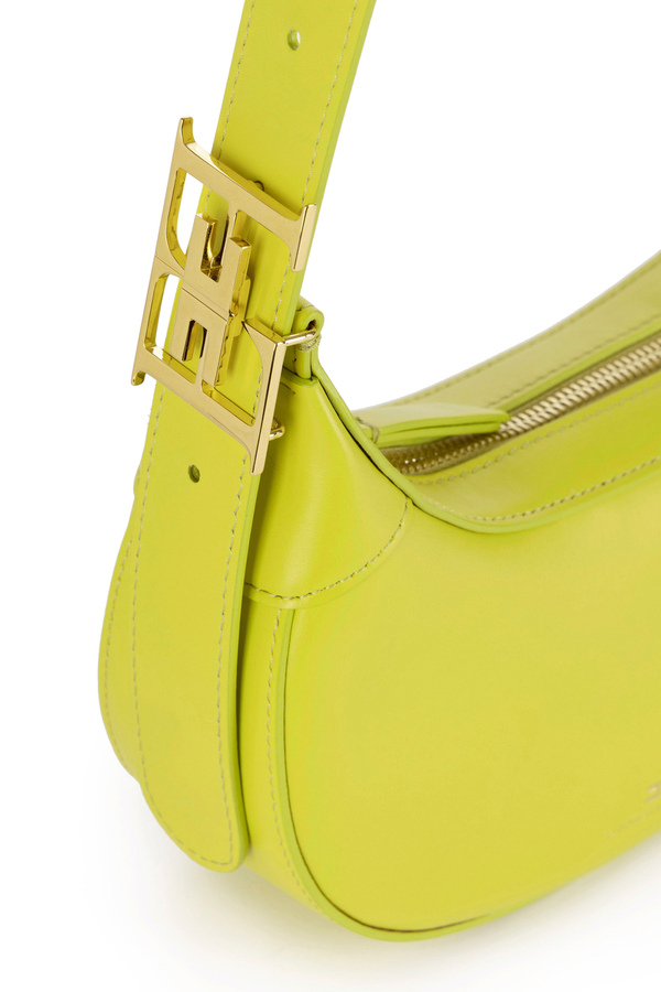 Medium hobo bag with metal buckle - Elisabetta Franchi® Outlet