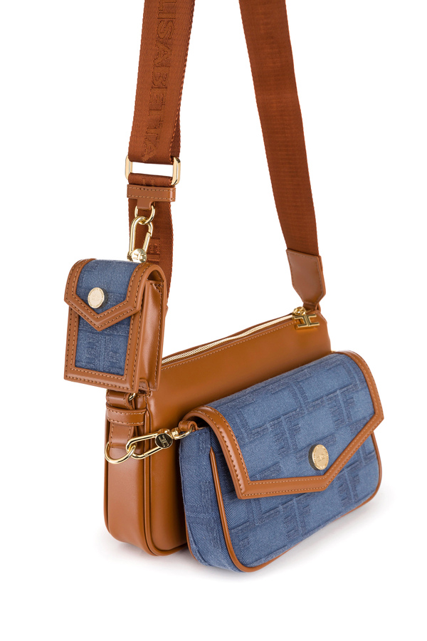 Shoulder bag with removable purses - Elisabetta Franchi® Outlet