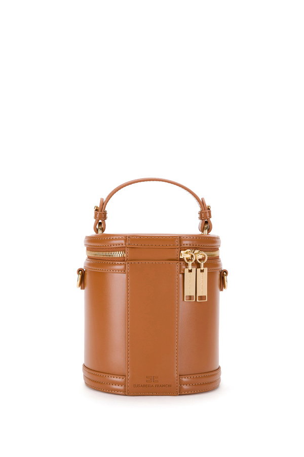 Mini vanity bag with logoed padlock - Elisabetta Franchi® Outlet