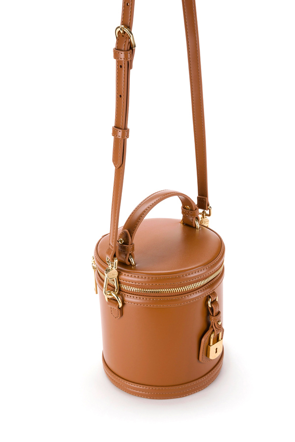 Mini-sac mallette avec cadenas à logo - Elisabetta Franchi® Outlet