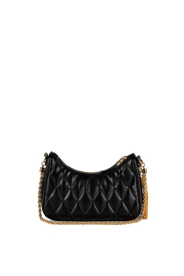 Schultertasche in Matelassé-Optik - Elisabetta Franchi® Outlet