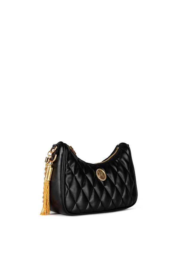 Schultertasche in Matelassé-Optik - Elisabetta Franchi® Outlet
